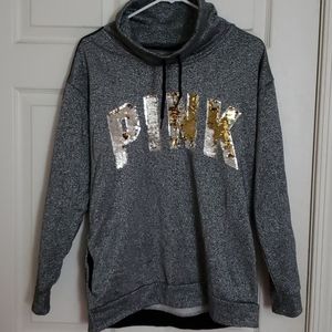 Victorias Secret Pink Shine Flip Bling Sweat Set.